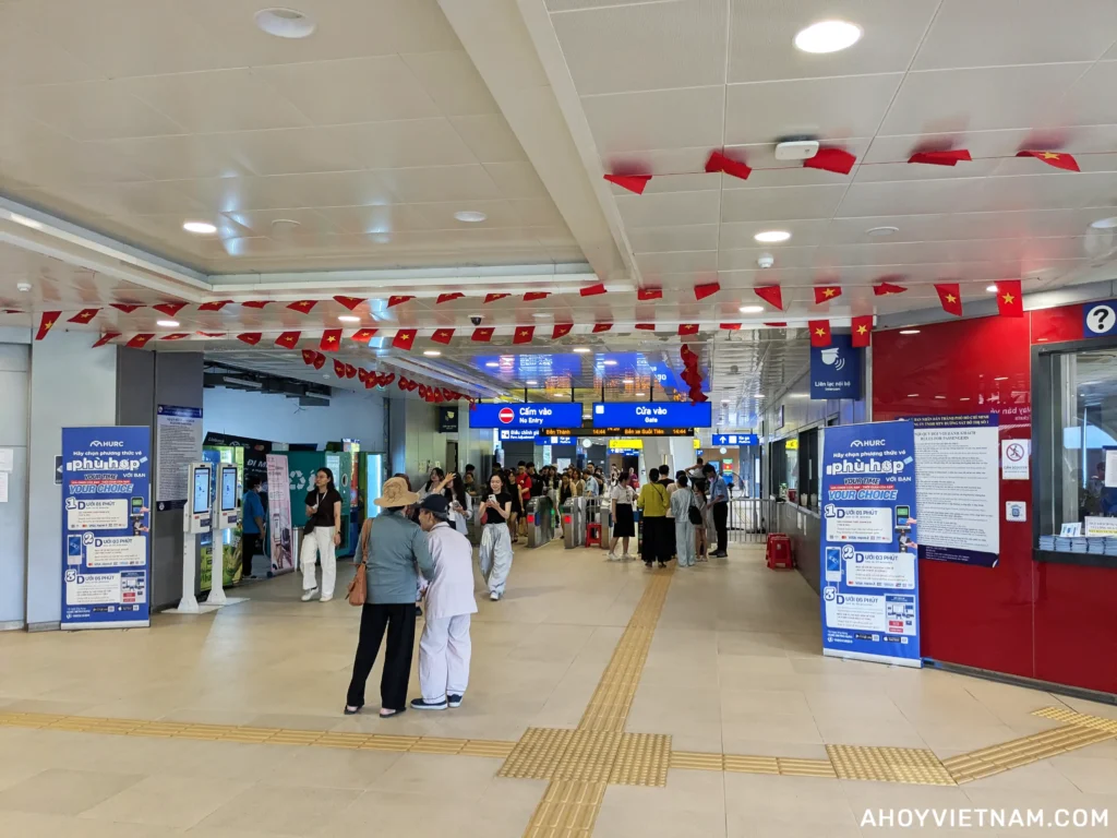 Inside the An Phu Station on the HCMC Metro in Ho Chi Minh City