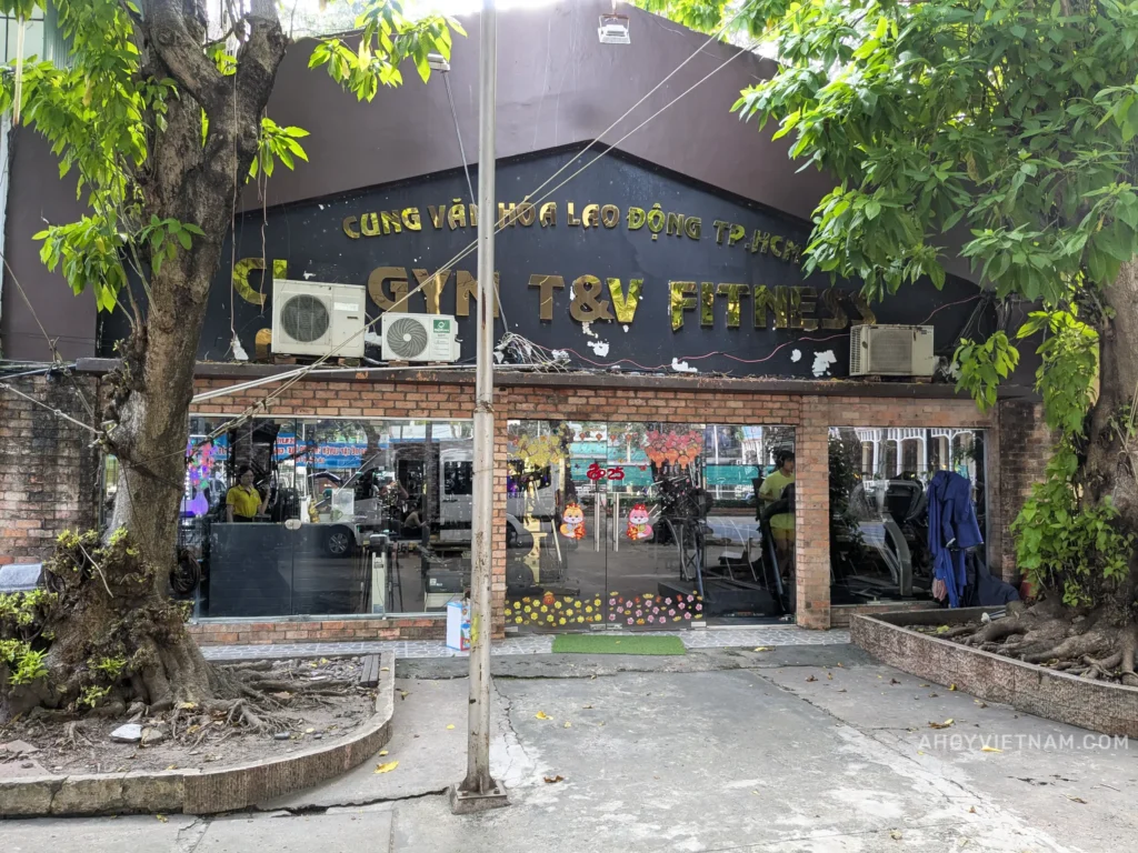 Outside CLB Fitness T&V in District 1, Ho Chi Minh City
