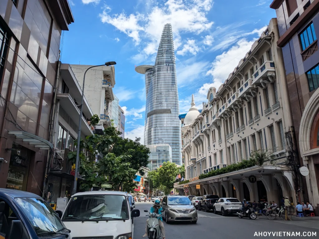 The Bitexco Financial Tower and Saigon Skydeck in Ho Chi Minh City, Vietnam