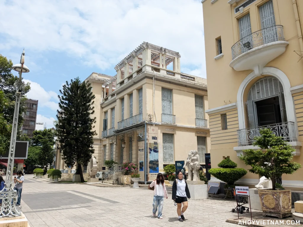 Visitors at the Ho Chi Minh City Museum of Fine Arts