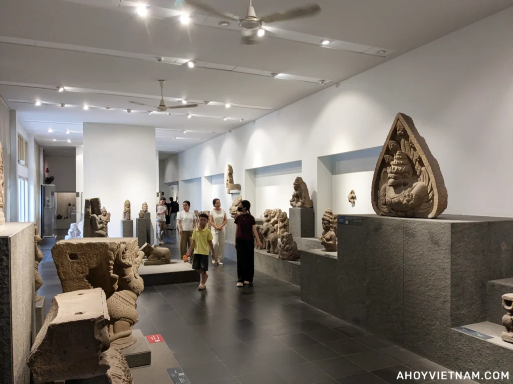 Sculptures inside the History Museum of Ho Chi Minh City