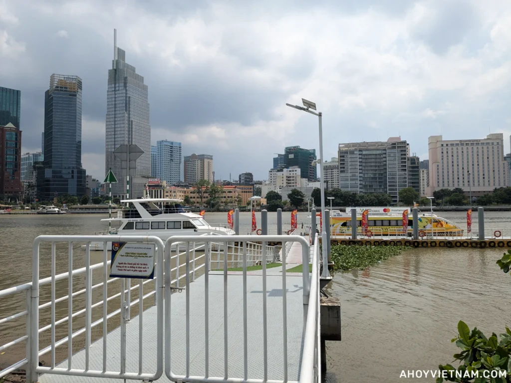 The Saigon Waterbus dock at Thu Thiem in Ho Chi Minh City