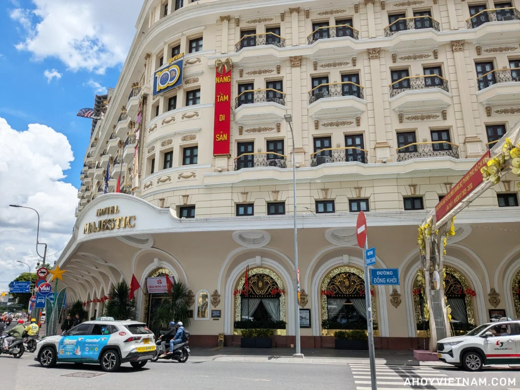 The Hotel Majestic Saigon on Dong Khoi Street in Ho Chi Minh City