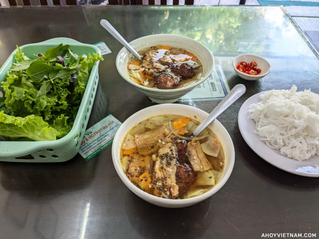 Bun Cha Ha Noi in Da Nang, Vietnam.