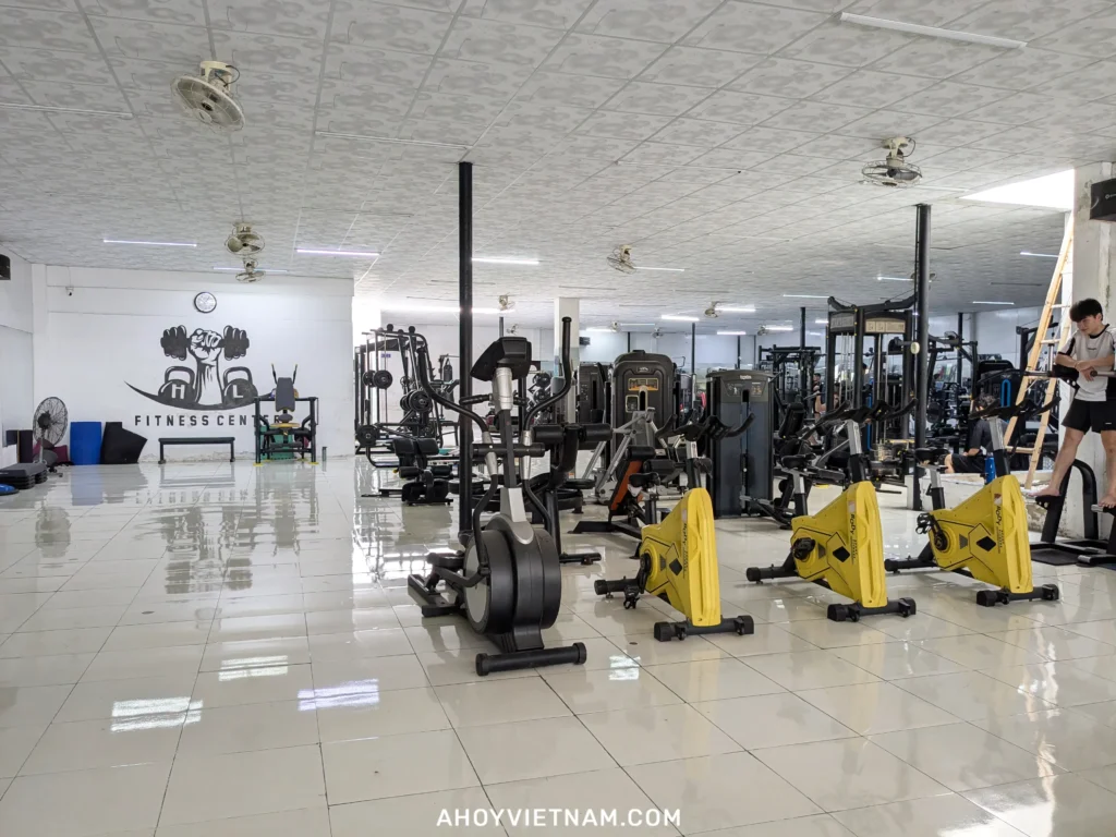 Inside HL Fitness Center in Da Nang, Vietnam