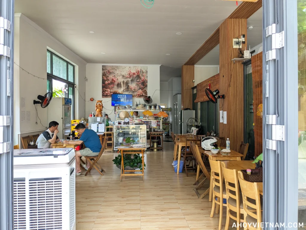 Inside Bun Cha Truong Tho restaurant in Da Nang, Vietnam