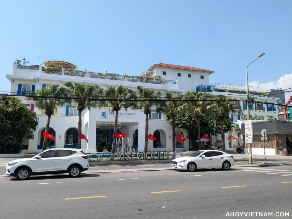 Across the street from the Risemount Premier Resort Danang