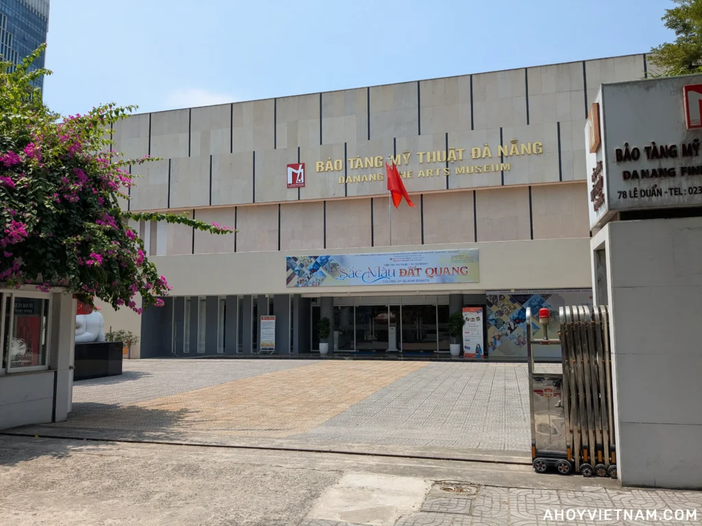 The entrance to the Danang Fine Arts Museum in Da Nang, Vietnam