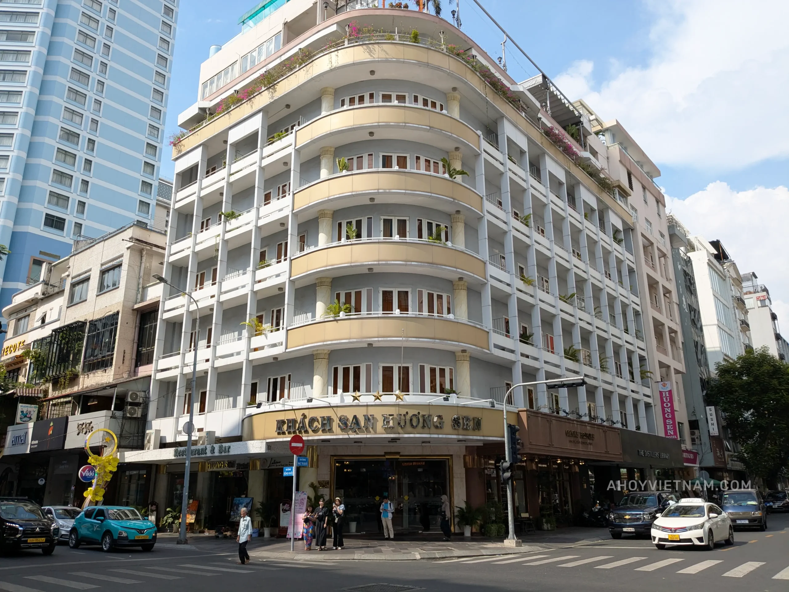 The budget Huong Sen Hotel on Dong Khoi Street in Ho Chi Minh City, Vietnam