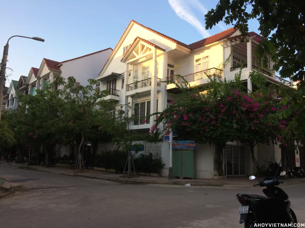 The exterior of an apartment building in Da Nang, Vietnam, taken in 2018.