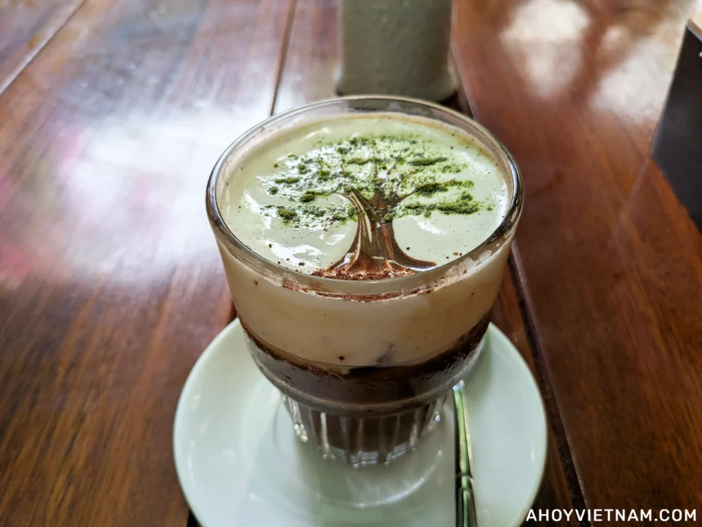 Having salted coffee at Uncle Huan Coffee in Hoi An Old Town