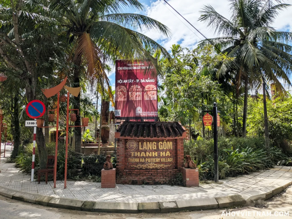 The entrance to the Thanh Ha Pottery Village in Hoi An, Vietnam