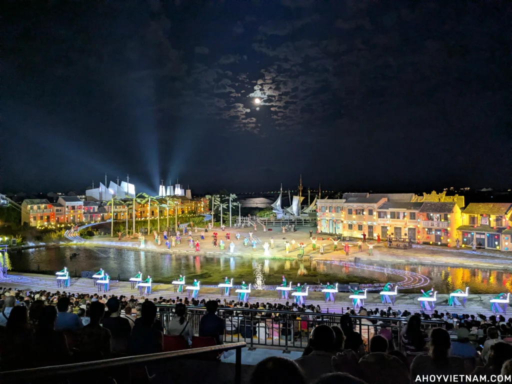 Watching the Hoi An Memories Show in Hoi An, Vietnam.