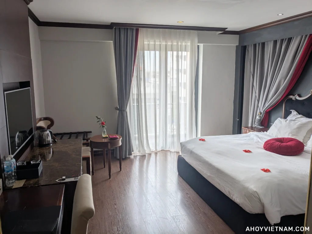 Inside my room at the Scarlett Boutique Hotel Hue