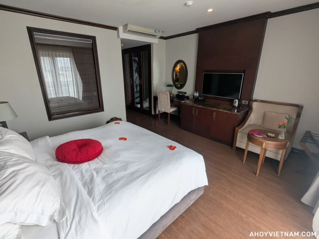 Inside my room at the Scarlett Boutique Hotel Hue
