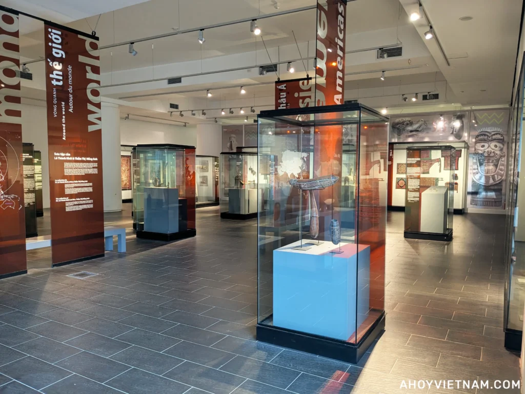 An exhibit inside the Kite Building at the Vietnam Museum of Ethnology in Hanoi