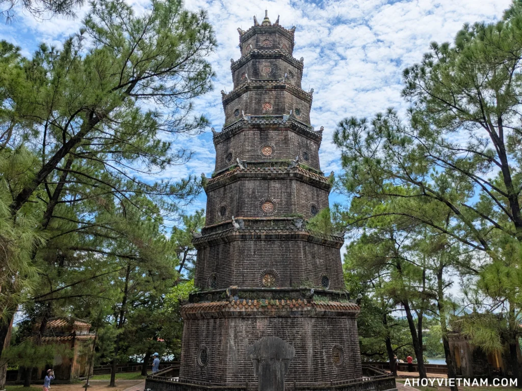 The Phuoc Duyen Tower at Thien Mu Pagoda in Hue, Vietnam