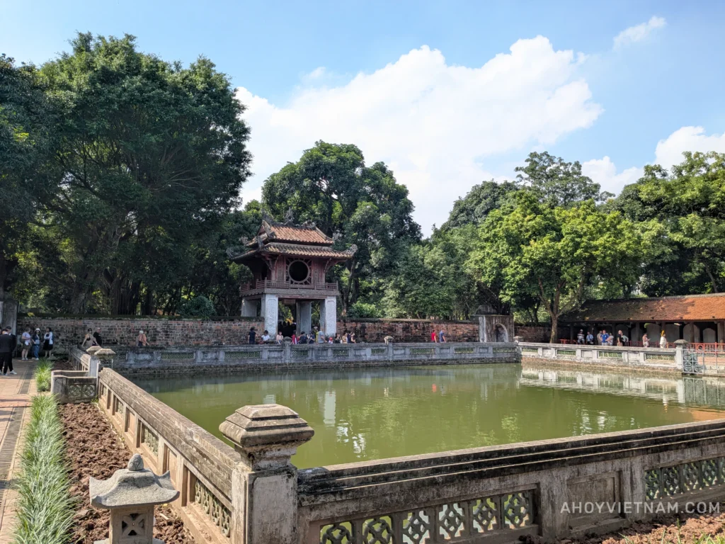 The Well of Heavenly Clarity in front of Khue Van Pavilion at the Temple of Literature in Hanoi, Vietnam