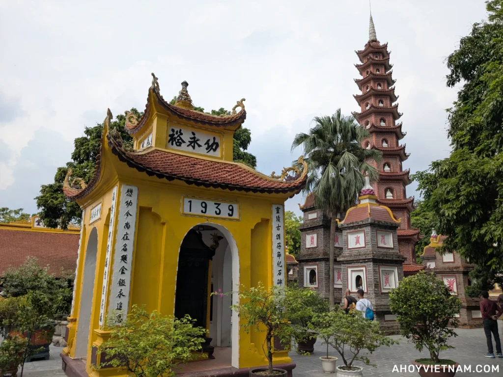 At Tran Quoc Pagoda in Hanoi, Vietnam