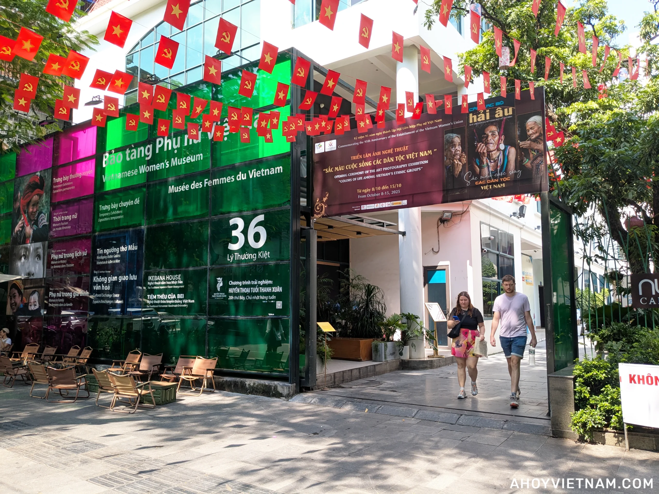 Outside the Vietnamese Women's Museum in Hanoi, Vietnam