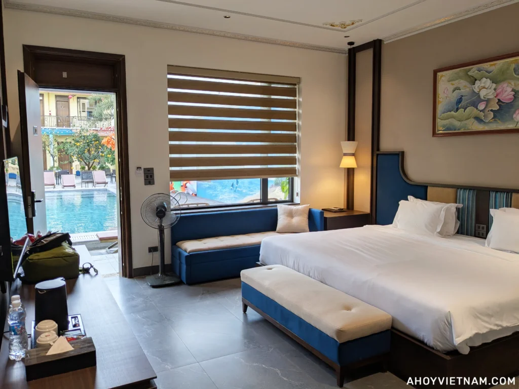 Inside my room at the Tam Coc Center Luxury Hotel in Ninh Binh, Vietnam