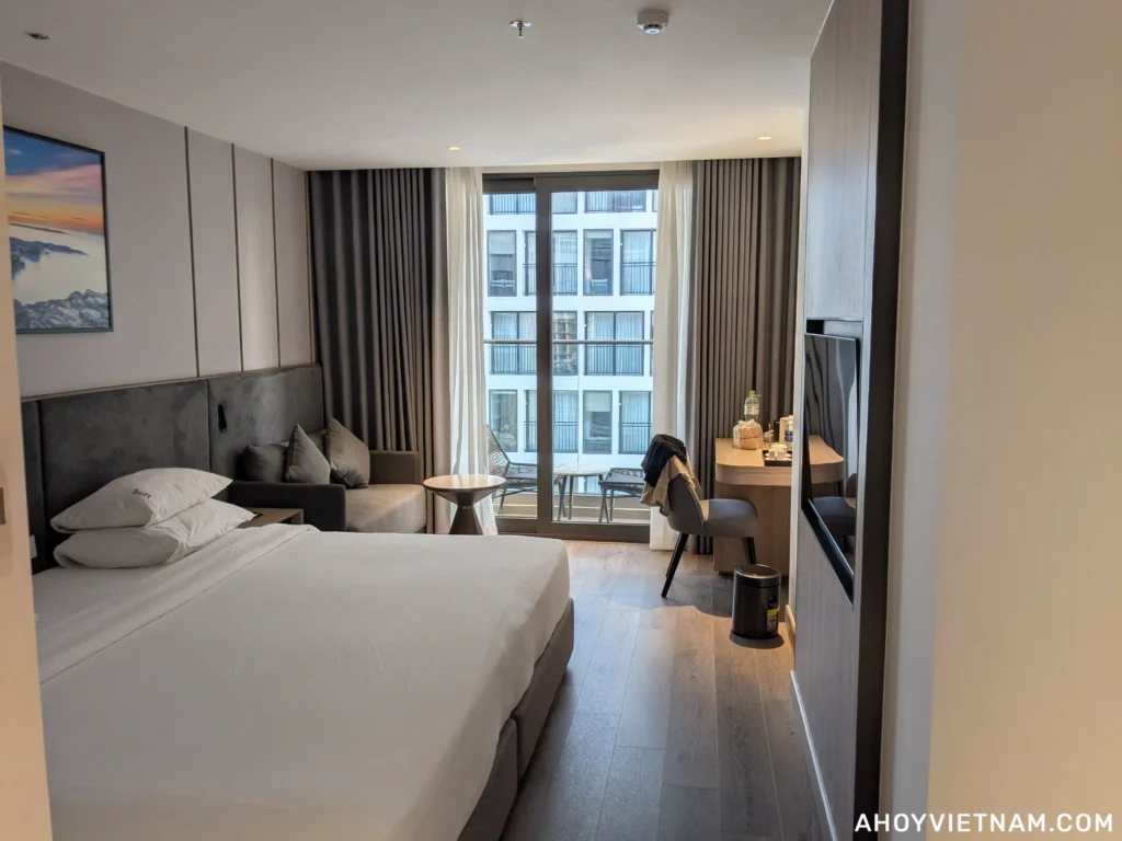 My room at the Adamas Boutique Hotel, a great choice for anyone wondering where to stay in Nha Trang