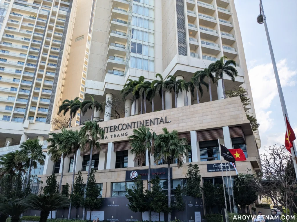 Outside the 5-star InterContinental Nha Trang hotel