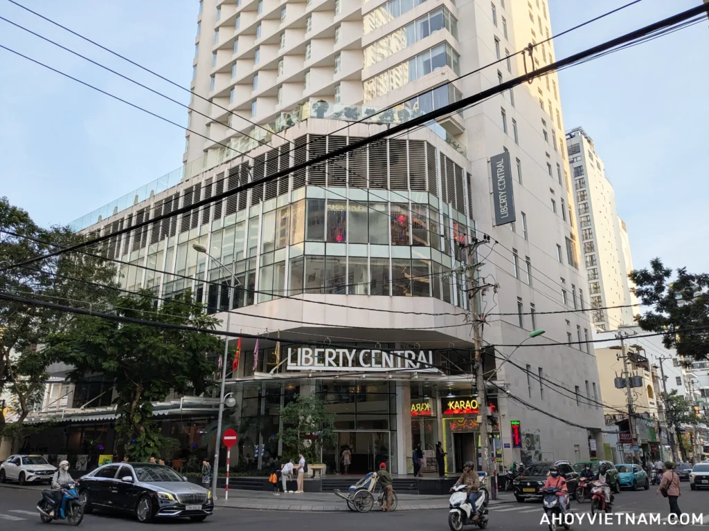 Outside the Liberty Central Nha Trang hotel in Vietnam