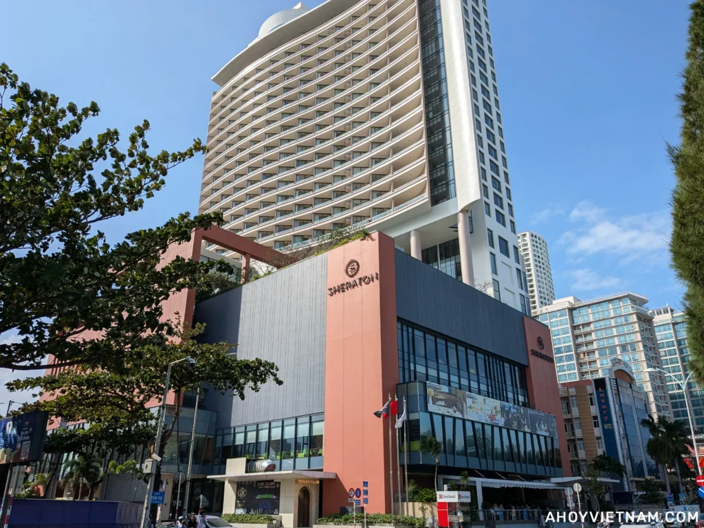 Outside the 5-star Sheraton Nha Trang Hotel & Spa in Vietnam