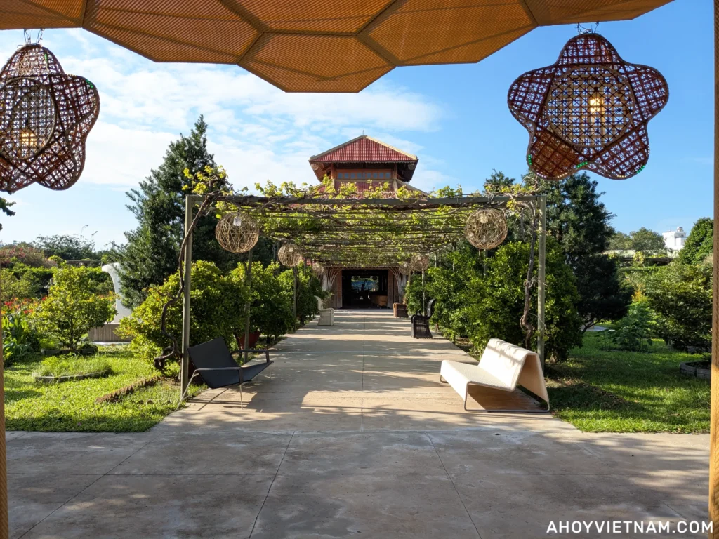 Path to the Center House at Truong Son Craft Village in Nha Trang, Vietnam