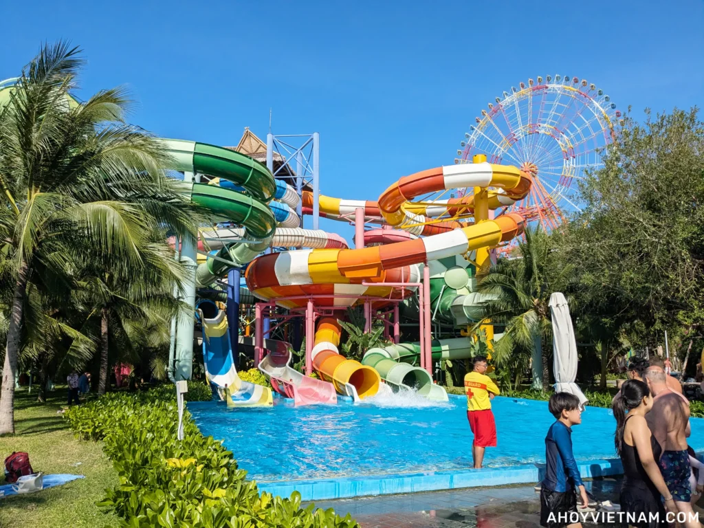 Water slides inside VinWonders Nha Trang