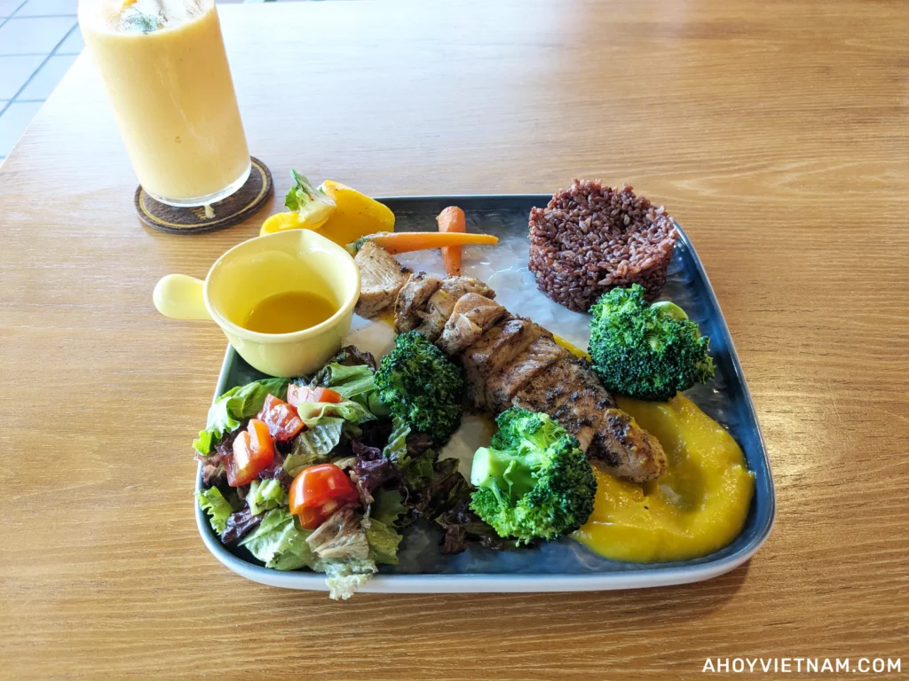 My Sattvic Herb Crusted Chicken from La Solana restaurant in Hoi An