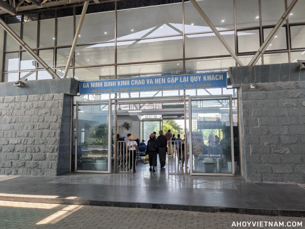 Arriving at Ninh Binh Railway Station in Vietnam