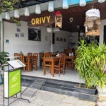 Outside Orivy Restaurant in Hoi An, Vietnam