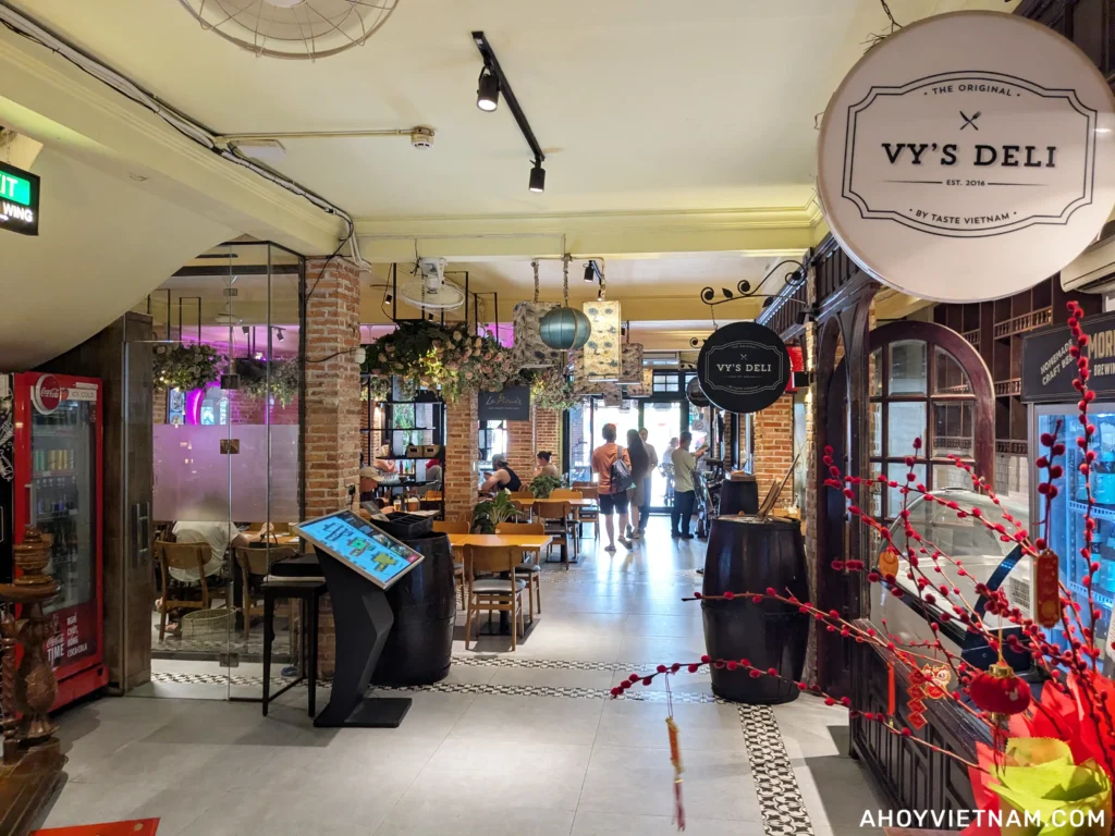 Inside Vy's Deli in Hoi An
