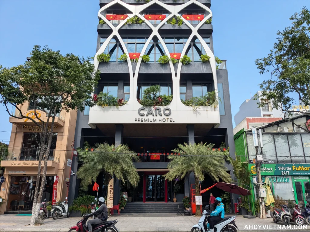 The Caro Premium Hotel, near the Dragon Bridge in Da Nang