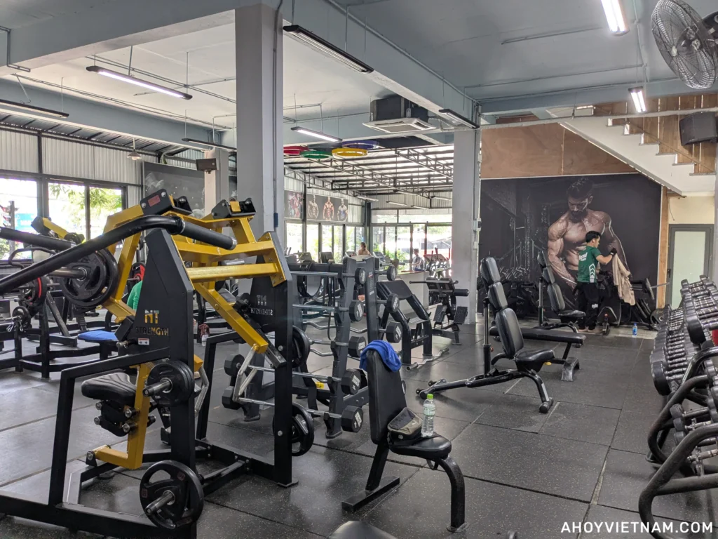 Inside FIT NATION, one of my favorite gyms in Hoi An